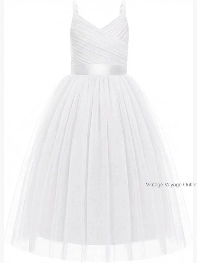 Spaghetti Strap Tulle Princess Ball Gown Dress